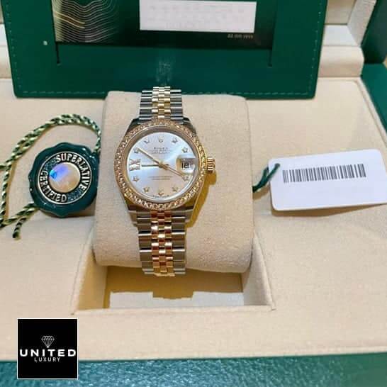 Rolex Datejust 279383RBR-0003 Yellow Gold Inspired in Box