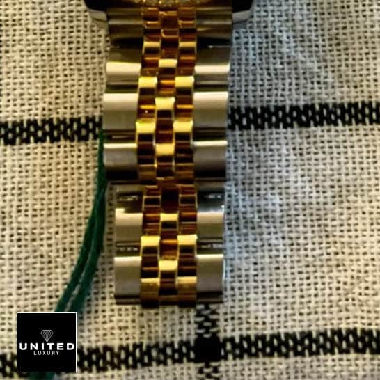 Rolex Datejust 279383RBR-0003 Yellow Gold Jubilee Bracelet Inspired on the table