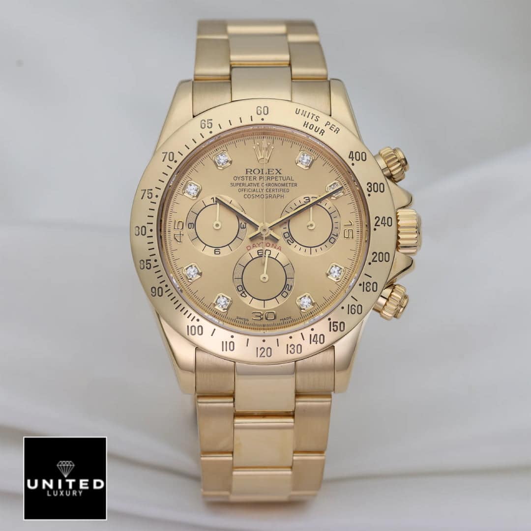 Rolex Daytona Cosmograph 116508 Yellow Gold Dial Oyster Inspired
