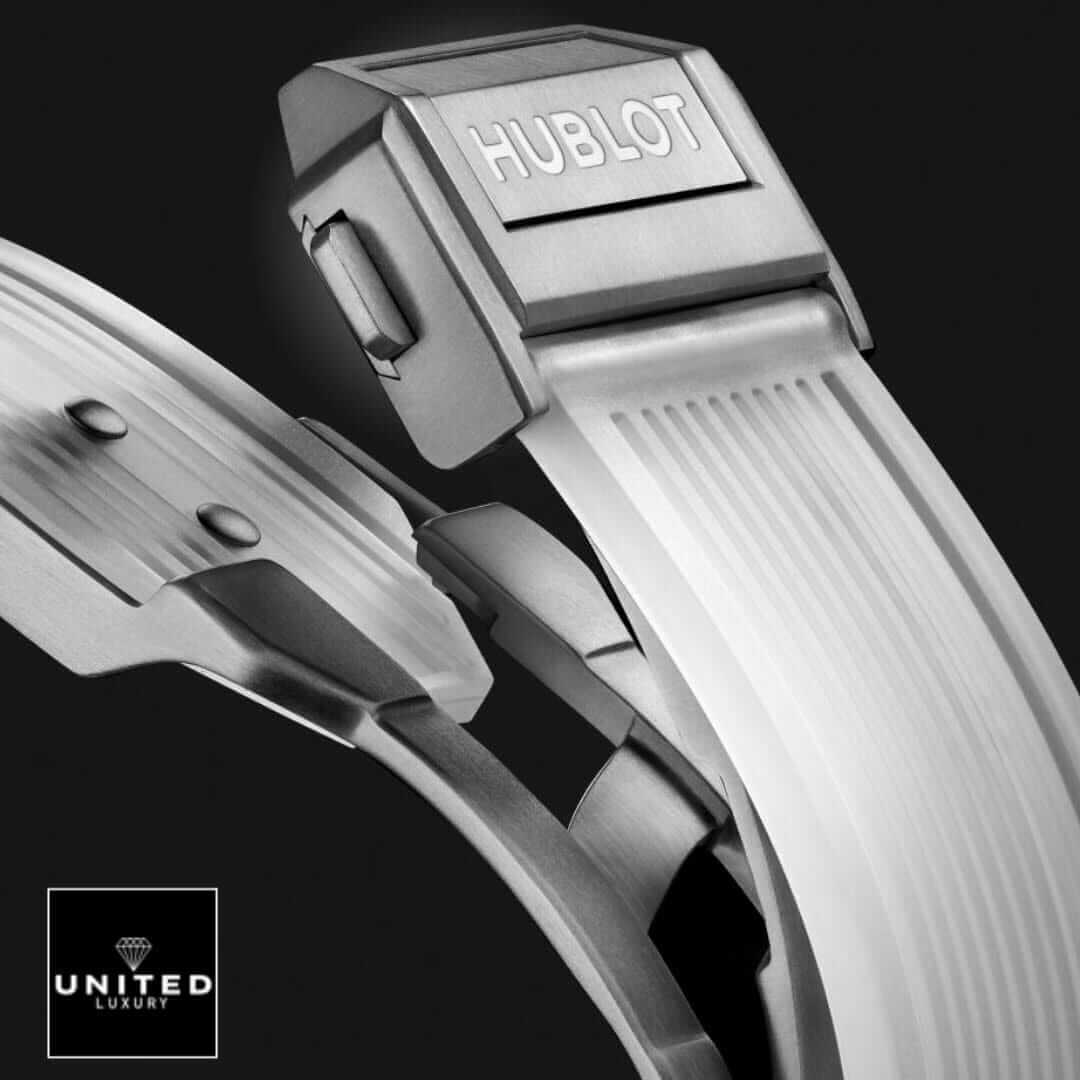 Hublot Rainbow Black Inspired 3 Hubloıt Big Bang 441.JX.4802.RT.4099 White Rubber Bracelet Inspired black background