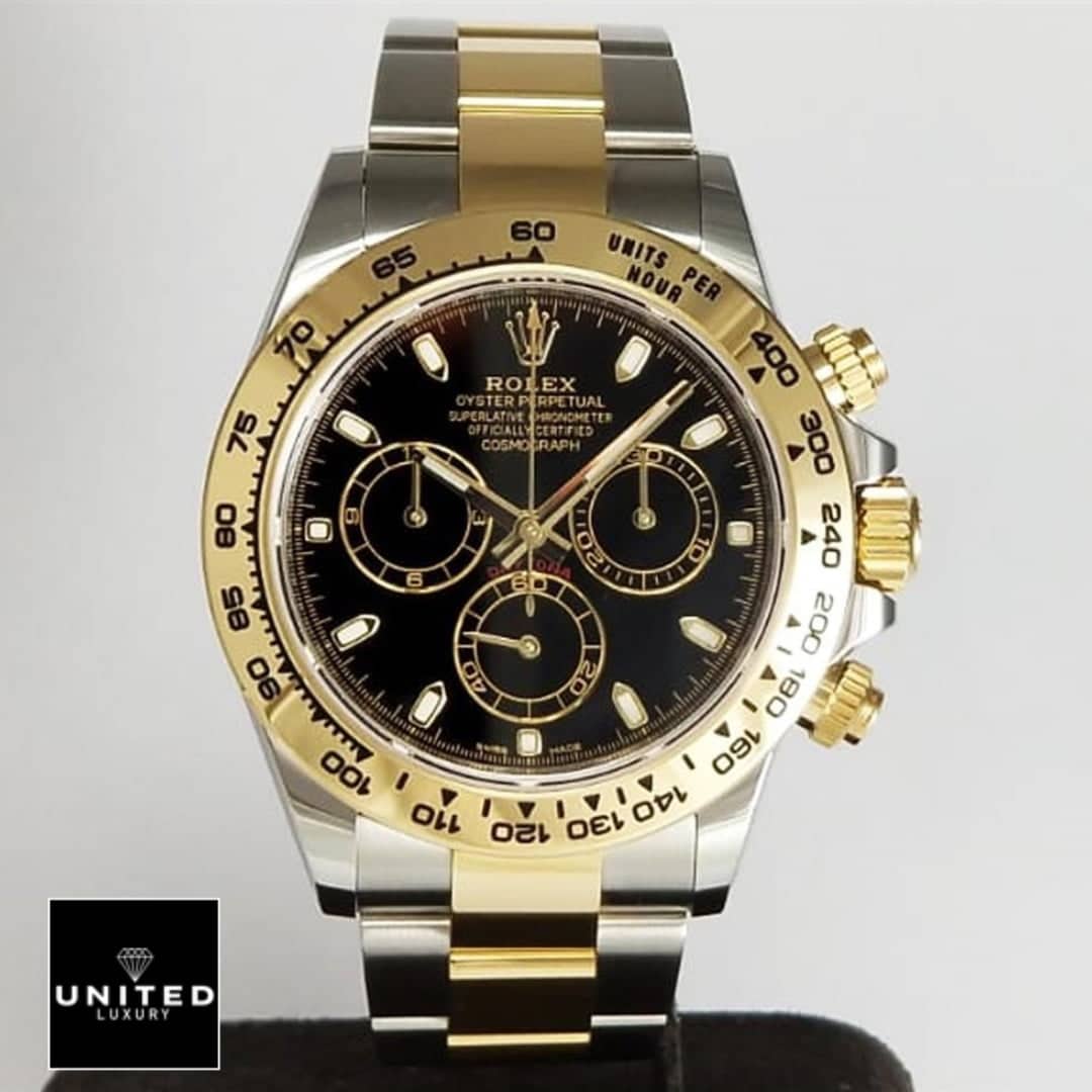 Daytona 116520 Gold Steel Black Inspired 3 Rolex Daytona Gold & Steel Black Dial 116503 Inspired