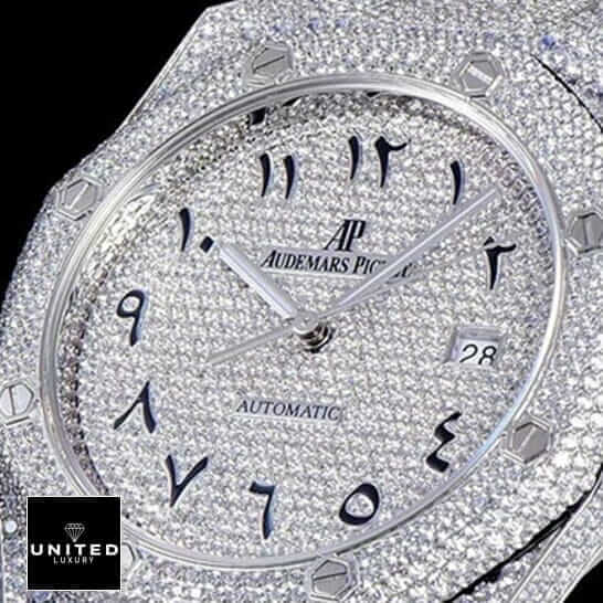 Audemars Piguet Royal Oak Custom Pave Diamond Set Dial Inspired