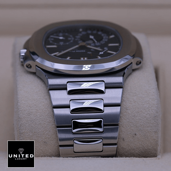 Patek Philippe 57121A-001 Nautilus Steel Blue Dial Moon Phase Inspired in the box