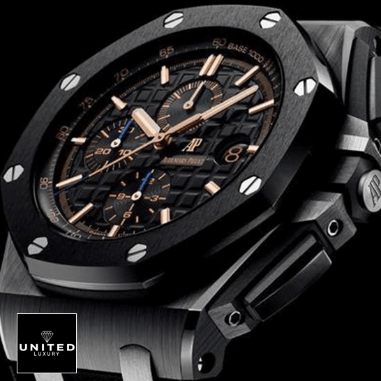 AP Royal Oak 26405CE.OO_.A002CA.02 Black Bezel Inspired crown / push button