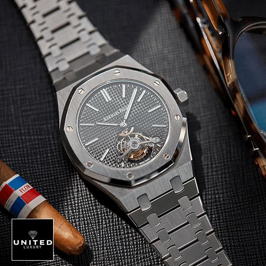 Audemars Piguet 26512ST.OO_.1220ST.01 Tourbillion Black Dial Inspired sun glasses & puro