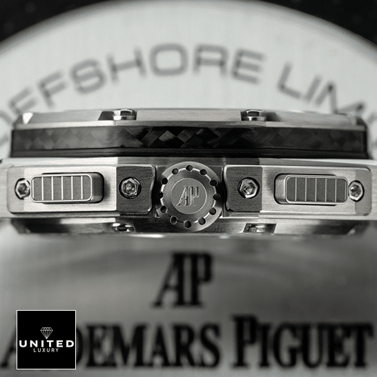 Audemars Piguet 26030IO.OO_.D001IN.01 Inspired side view crown / push button