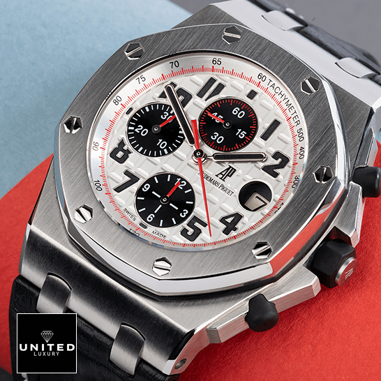 Audemars Piguet 26170ST.OO_.D101CR.02 White Dial Steel Inspired red second hand