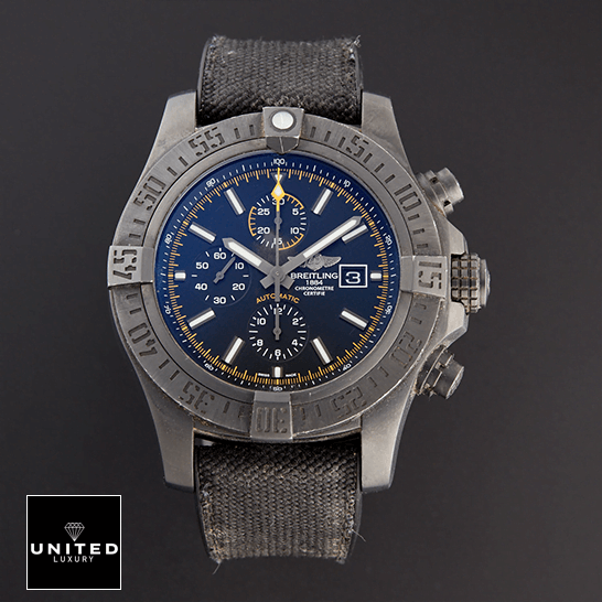 Breitling Super Avenger M133711ABF30 Black Dial Inspired front view
