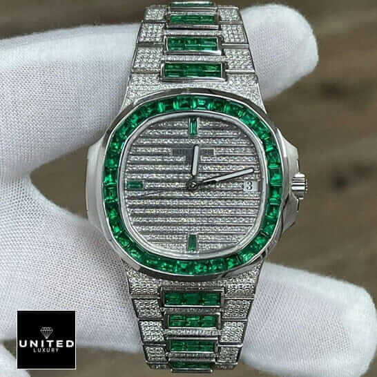 Emerald Bezel 5711 Inspired 3 emerald-bezel-5711-replica-4