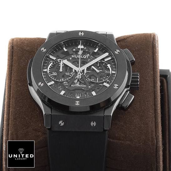 Hublot Big Bang 525.CM_.0170.RX Black Rubber Bracelet Inspired on the stand