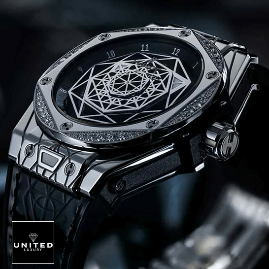 Hublot Big Bang Sang Blue Titanium Pave 415_NX_1112_VR_1704_MXM17 Inspired