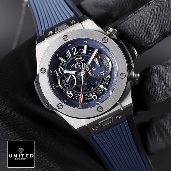 Hublot Big Bang Unico Blue 84.394.-5471.NL_.7112.RX Inspired on the hand