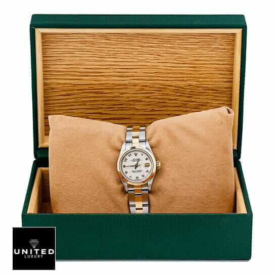 Rolex Datejust Oyster White Dial Inspired in the rolex box