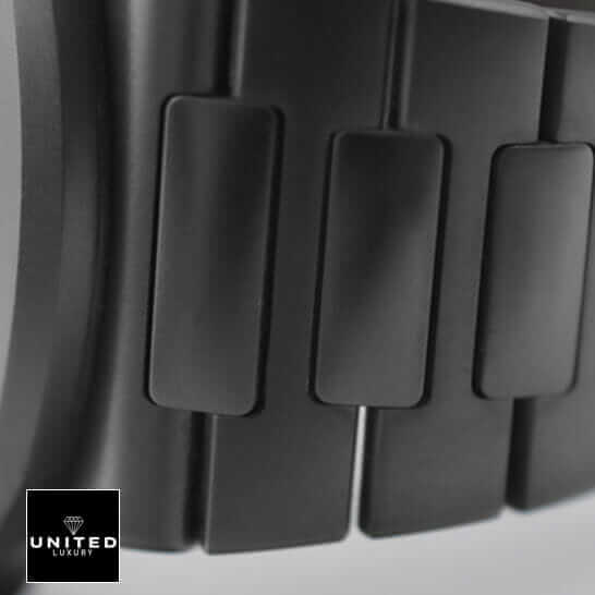 Patek Philippe Black 5711 Inspired 5 Patek Phlippe Stainless Steel Black Bracelet Inspired close bracelet view