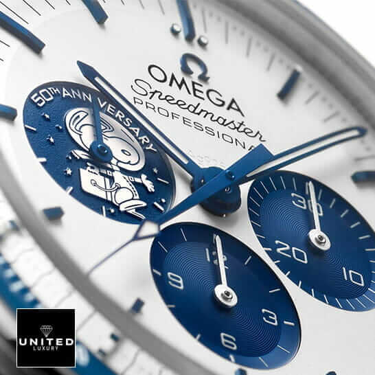 Omega Speedmaster Snoopy Inspired 5 Omega Speedmaster Professıonal White Dial Inspired close analog view