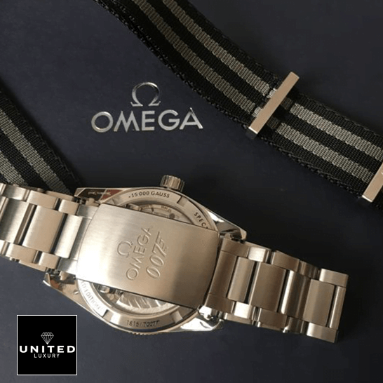Omega Seamaster 30 Spectre Stainless Steel 233.32.41.21 Inspired blue background