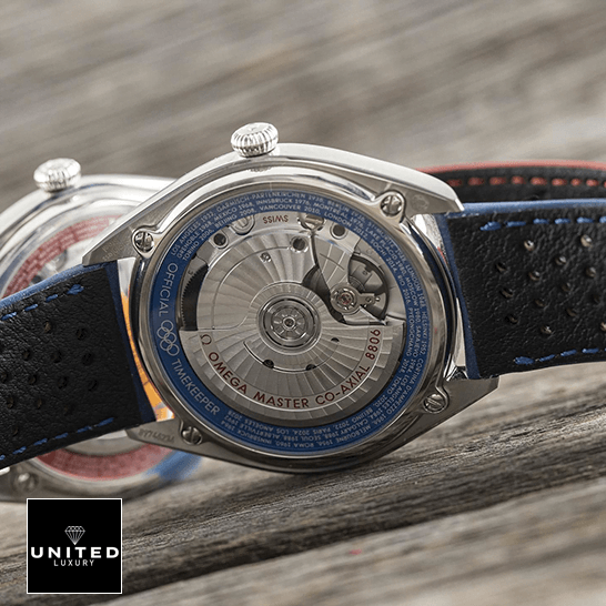 Omega Seamaster Steel Case Mechanism Inspired black bracelet