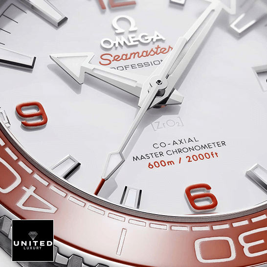 Omega Seamaster Planet Ocean 600m White Dial Inspired orange bezel