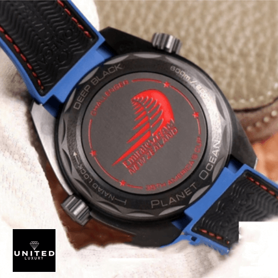 Omega Seamaster Planet Ocean Black Case Inspired upside view