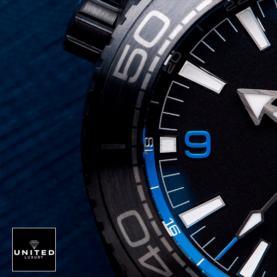 Omega Seamaster 215_92_46_22_01_002 Black Dial Blue Bezel Inspired blue background