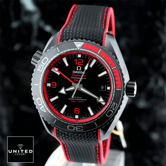 Omega Seamaster Planet Ocean Ceramic Black Dial Inspired front view