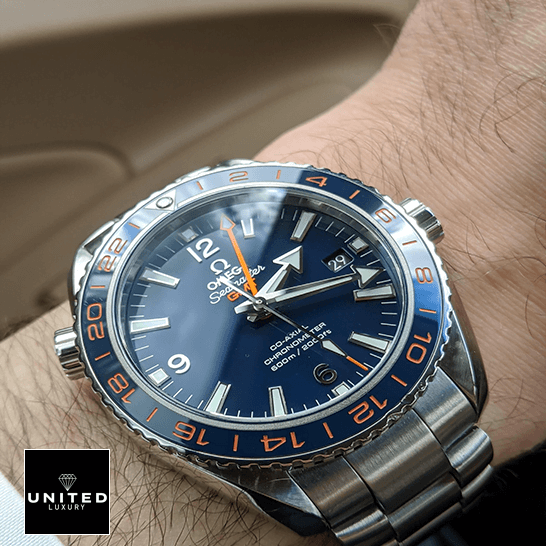 Omega Seamaster GMT Blue Dial Steel Inspired on the wrist