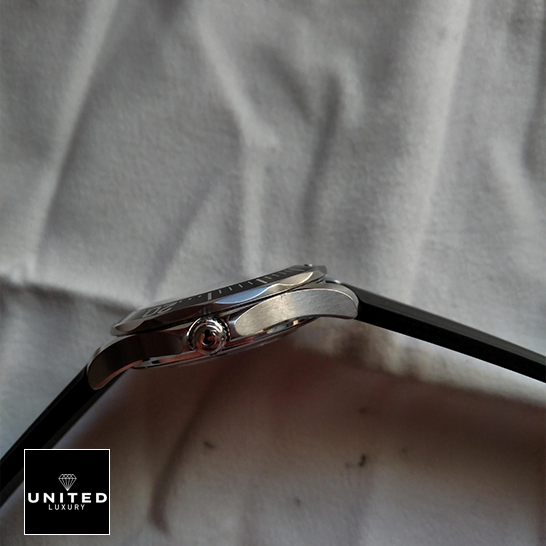 Omega Co-Axial Inspired 4 Omega Seamaster Stainless Steel Case Black Rubber Bracelet Inspired crown