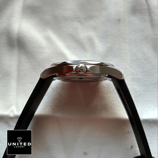Omega Co-Axial Inspired 5 Omega Seamaster Stainless Steel Case Inspired crown white background