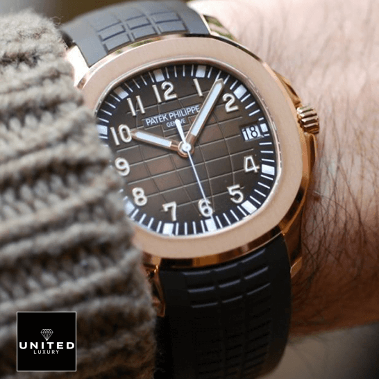 Patek Philippe Aquanaut Rose Gold 5167R-001 Inspired on the hand