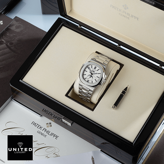 Patek Philippe Nautilus 5726 White Dial Inspired in the box