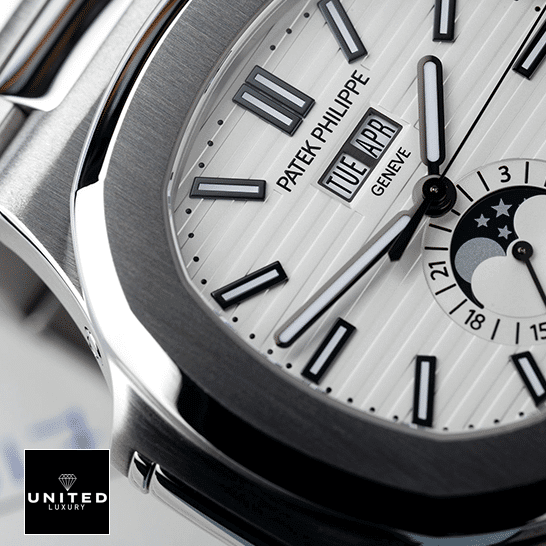 Patek Philippe Geneve White Dial Steel Case Inspired front view
