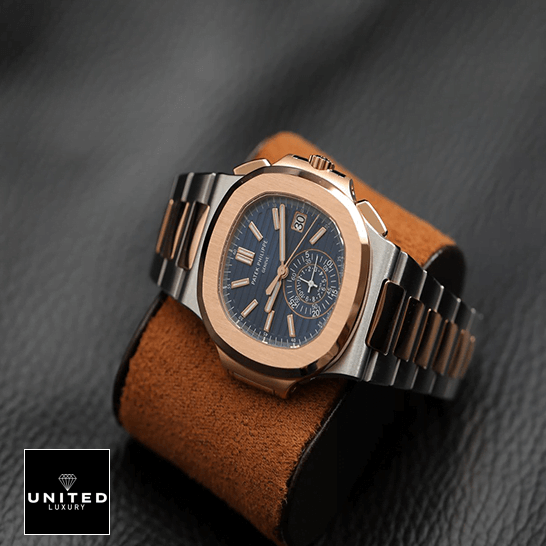 Patek Philippe Nautilus 5980-1AR Blue Dial Inspired on the leather carpet