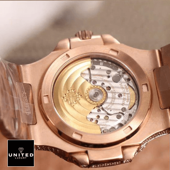 Patek Philippe Nautilus 5711 R8 Inspired 5 Patek Philippe Nautilus Jumbo 5711-R8 Rose Gold Inspired upside view