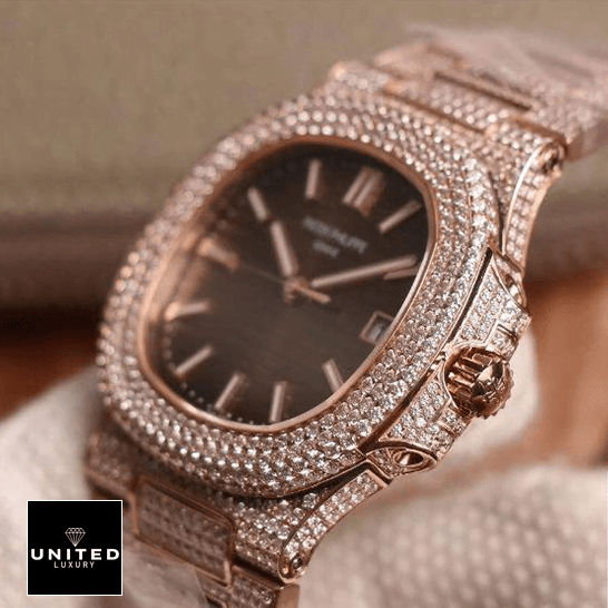 Patek Philippe Nautilus 5711 R8 Inspired 6 Patek Philippe Nautilus Jumbo Iced Out 5711-R8 Inspired side view