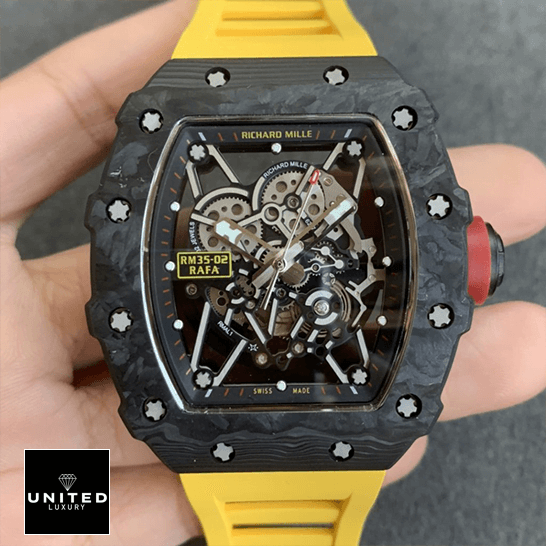 Richard Mille RM35 01 Carbon Skeleton Dial Inspired front view