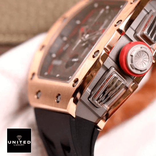 Richard Mille RM 011 Red Limited Edition Inspired crown / push button