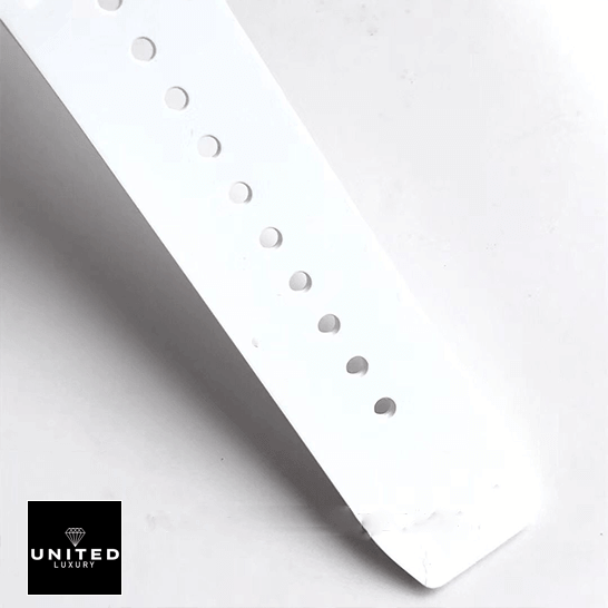 Richard Mille RM55 White Rubber Bracelet Inspired white background