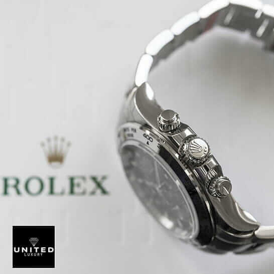Daytona White Gold Blue Dial Inspired 6 Rolex Daytona 116509 S.Steel Button & Crown Pusher Inspired on the Rolex Box