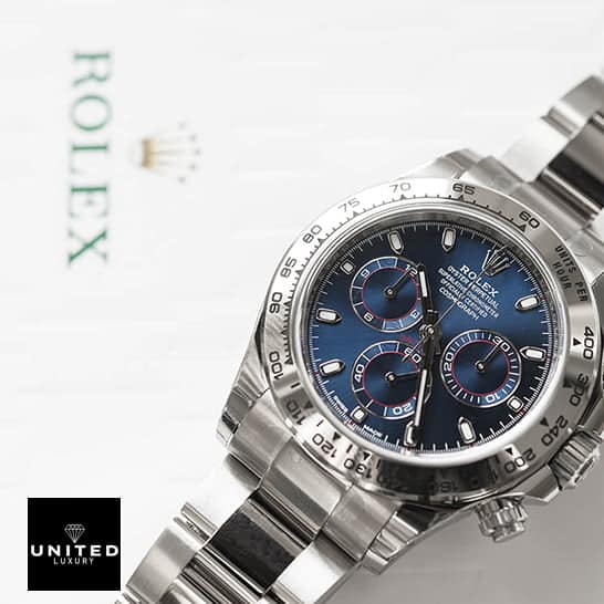 Daytona White Gold Blue Dial Inspired 5 Rolex Daytona 116509 Blue Dial S.Steel Bezel Oyster Inspired on the Rolex Box