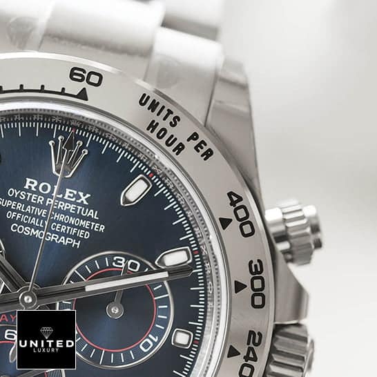 Daytona White Gold Blue Dial Inspired 4 Rolex Daytona 116509 Blue Dial S.Steel Bezel Inspired