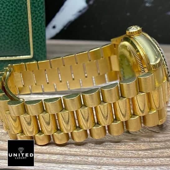 Rolex Day-Date 128238 Yellow Gold Mother Of Pearl Dial Inspired 5 Rolex Day Date Mop 128238 Inspired Yellow Gold Oyster Bracelet