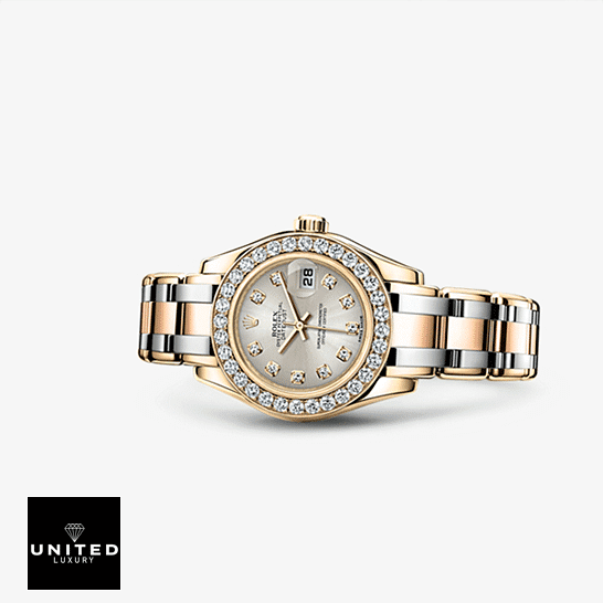 Rolex Tridor Pearlmaster 80298-0048 Silver Dial with Diamonds Inspired
