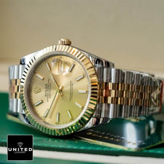 Rolex Datejust 116233 Yellow Gold Fluted Bezel Inspired