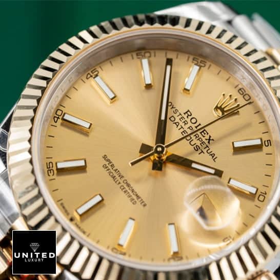 Rolex Datejust 116233 Yellow Gold Dial & Fluted Bezel Inspired