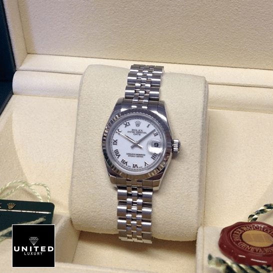 Rolex Datejust 179174 Stainless Steel Jubilee Bracelet Inspired in the Rolex Box