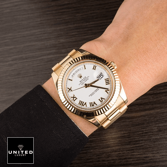 Rolex Day-Date II 218238-0037 Inspired on his arm
