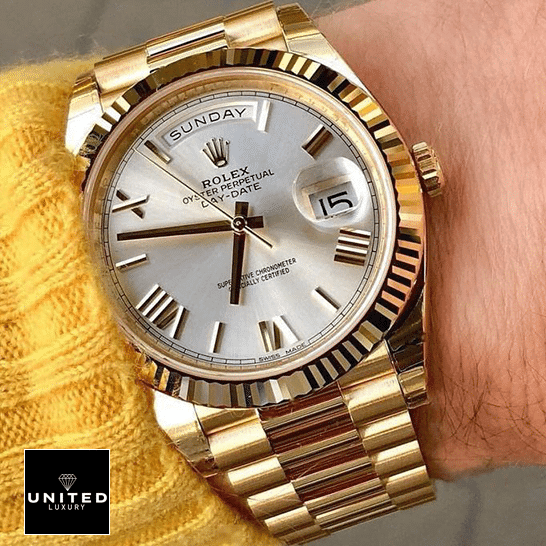 Rolex Day-Date 40 228238 Inspired on his arm