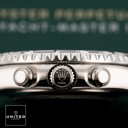Rolex Yatch Master 116689-0001 Stainless Steel Inspired Crown / Push Button