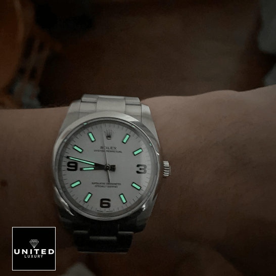 Rolex Air King White Dial 114200 Inspired on the wrist