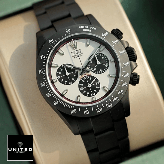 Rolex Blaken Cosmograph Daytona White Dial Paul Newman 116710LN Inspired
